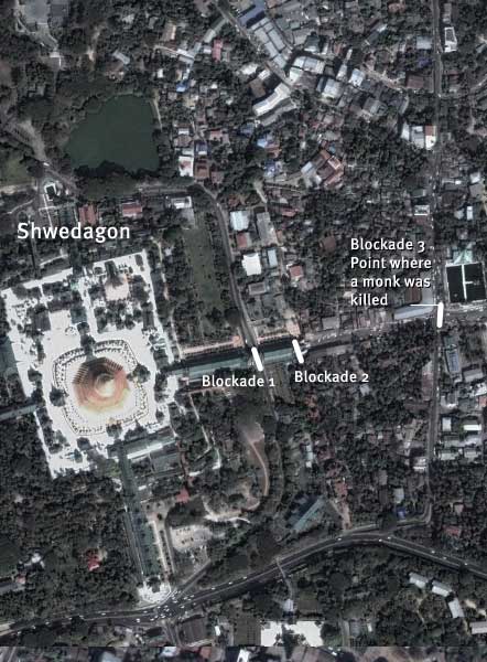 Map of Rangoon