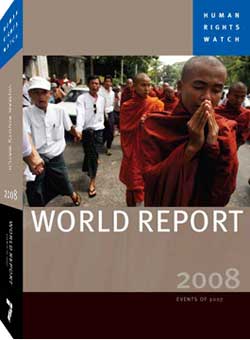 Human Rights Watch Report Cover &copy; 2008 Human Rights Watch.