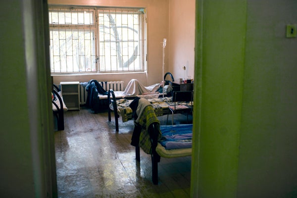 Patients who are HIV positive and suffering from drug addiction receive treatment at a hospital in St. Petersburg, Russia. &copy; 2007 Lorena Ros

