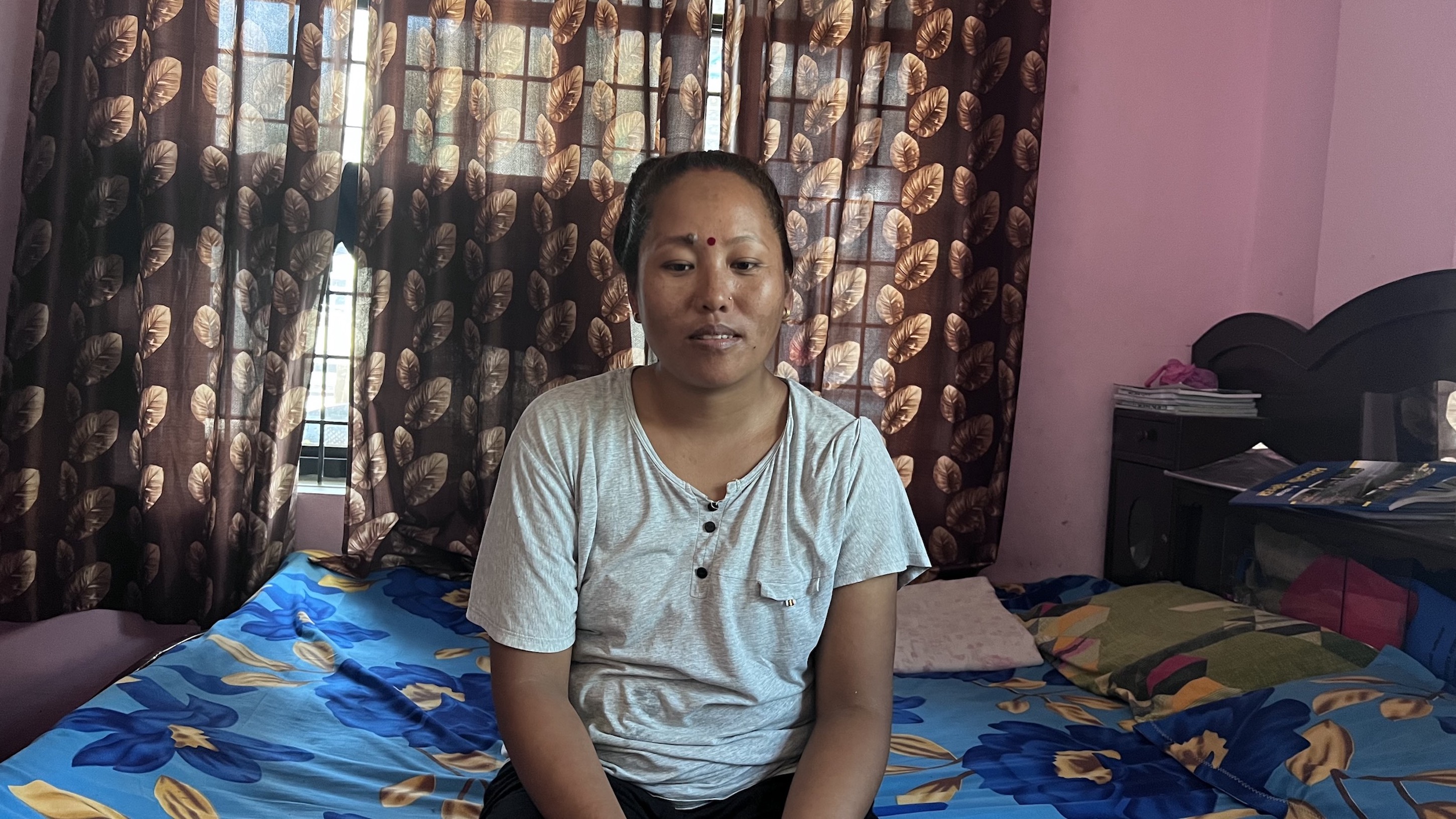 Til’s wife Chitrakala in Butwal, Nepal, July 22, 2023. 