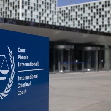 Exterior view of the International Criminal Court in The Hague, Netherlands.