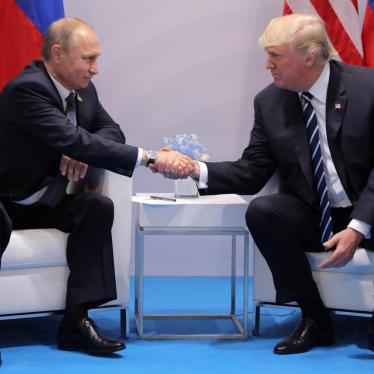 U.S. President Donald Trump shakes hands with Russia's President Vladimir Putin during their bilateral meeting at the G20 summit in Hamburg, Germany, July 7, 2017.