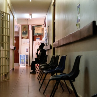 A client waits to be seen by a doctor during an HIV clinic day at TASO Mulago service center in Kampala, Uganda, February 17, 2025.
