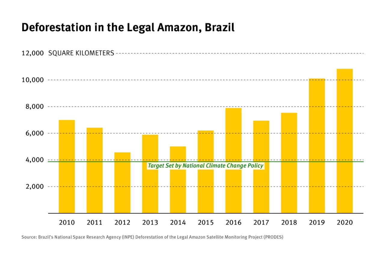 Graph of Deforestation in the Legal Amazon