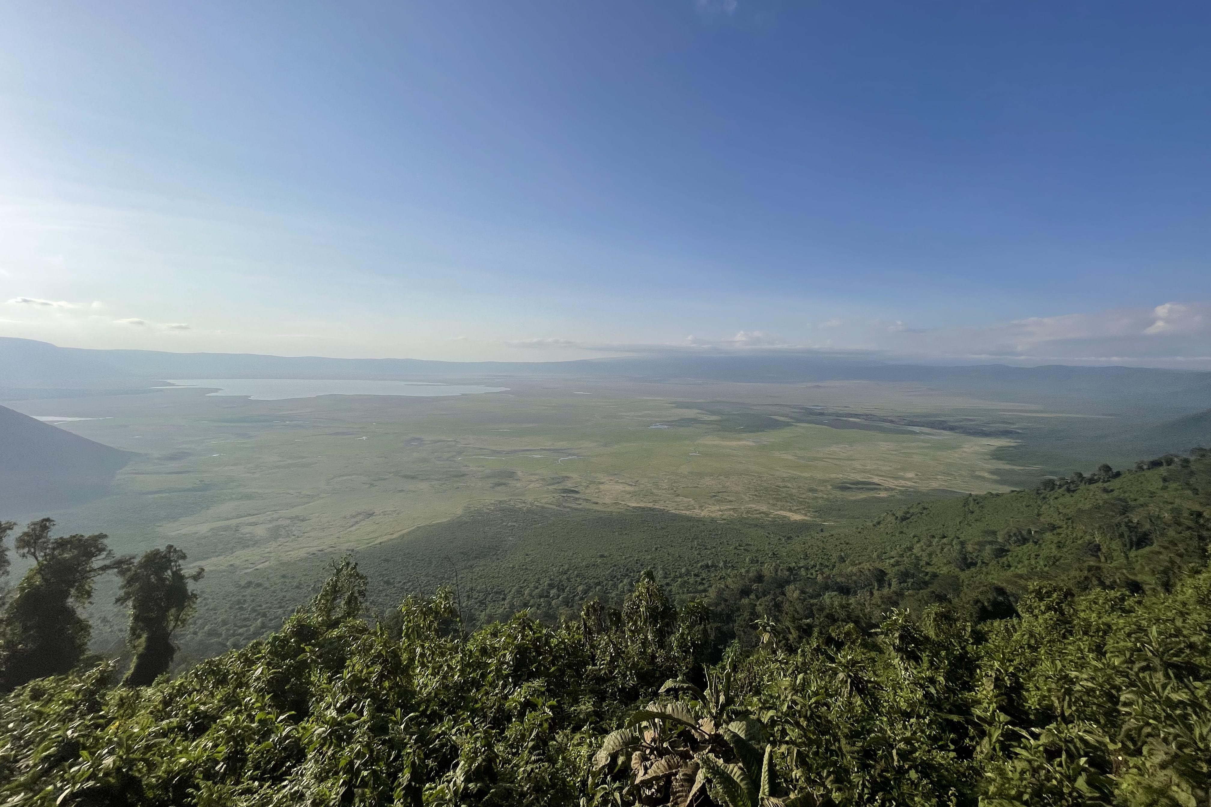 A view of the Ngorongoro crater 