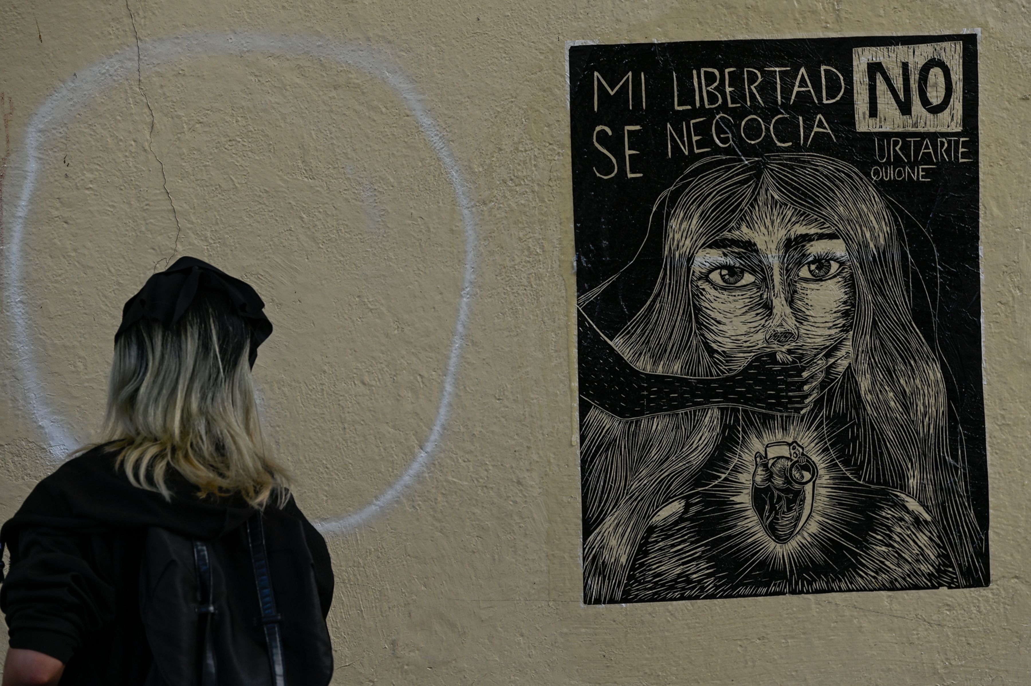 Women take part in a march for the decriminalization of abortion, “Strike for International Day for the Decriminalization of Abortion,” Toluca, Mexico. September 28, 2021.