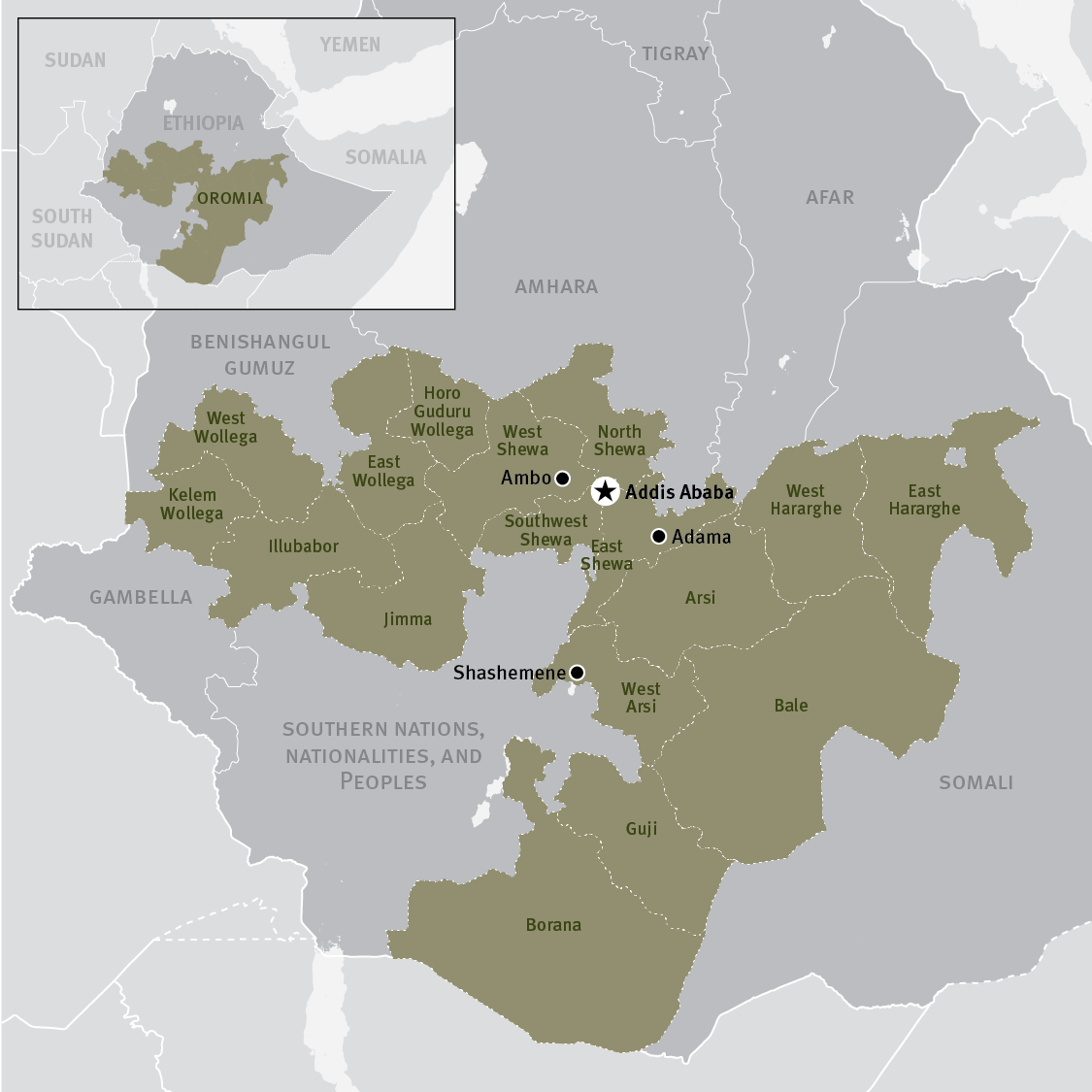 Ethiopia0616 Oromia Map 01 