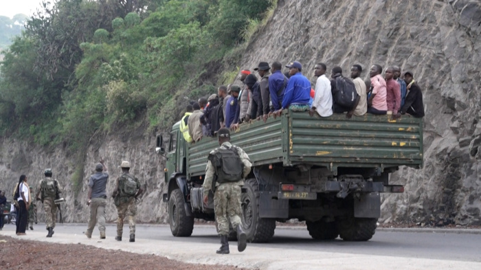 People being transported in the DRC