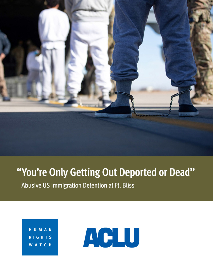 Report cover in English