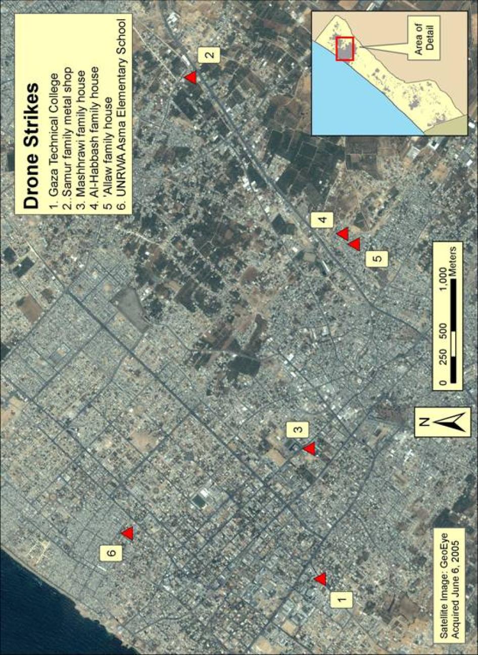 עוול מדויק: הרג אזרחים תושבי רצועת עזה בטילים שנורו מתוך מטוס ללא טייס | HRW