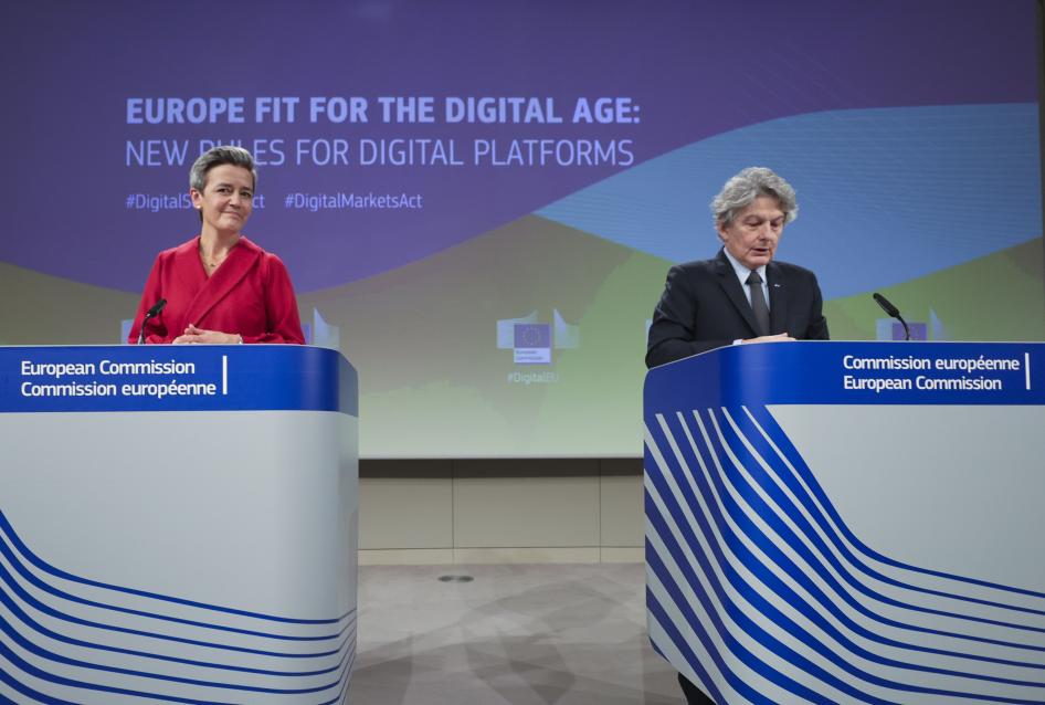 EU: Put Fundamental Rights at Top of Digital Regulation | Human Rights Watch