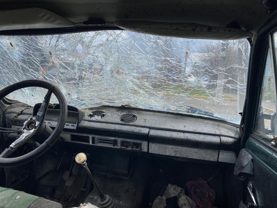 Ukraine : Les forces russes ont tiré sur des véhicules civils