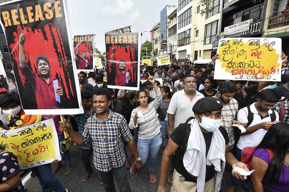 Sri Lanka: End Use Of Terrorism Law Against Protesters | Human Rights Watch