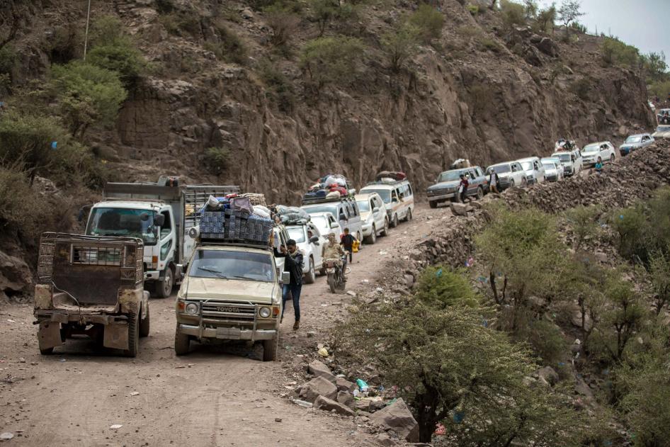 Yemen: Houthis Should Urgently Open Taizz Roads | Human Rights Watch
