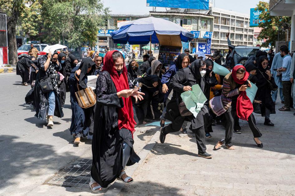 Afghanistan Women Protesters Detail Taliban Abuse Human Rights Watch photo