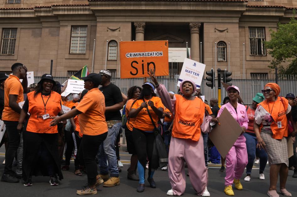 South African Leadership Makes Moves To Decriminalize Sex Work Human Rights Watch