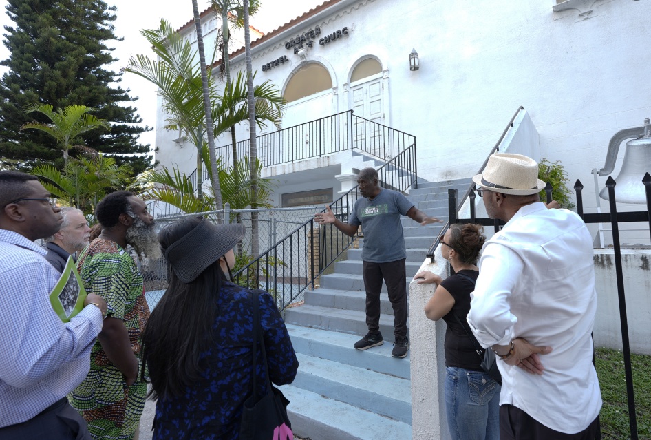 Marvin Dunn gives a tour of the historically Black Overtown neighborhood of Miami, February 25, 2024.