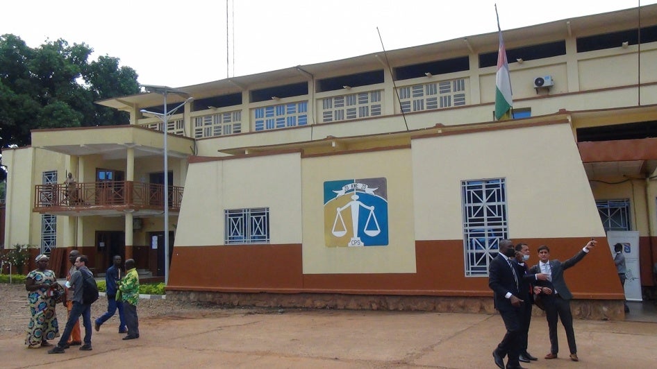 La Cour pénale spéciale à Bangui, République centrafricaine, 19 avril 2022.