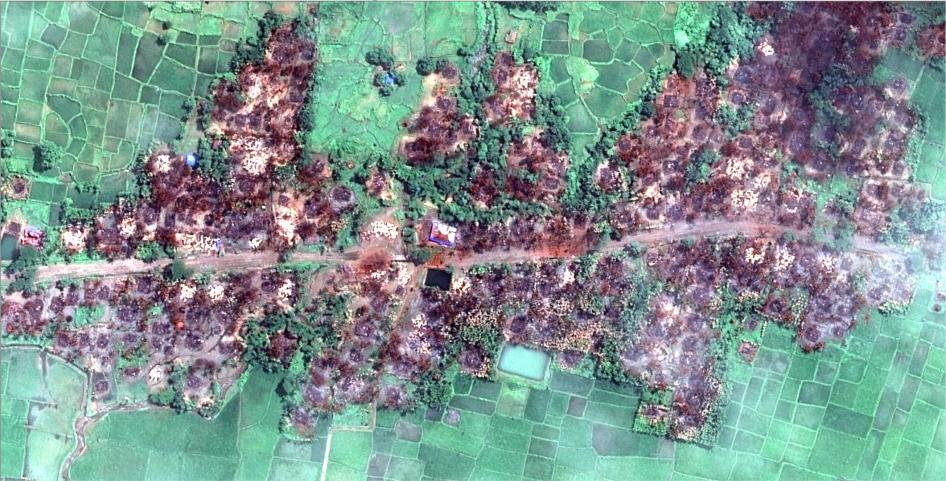 Burma Satellite Images Show Massive Fire Destruction Human