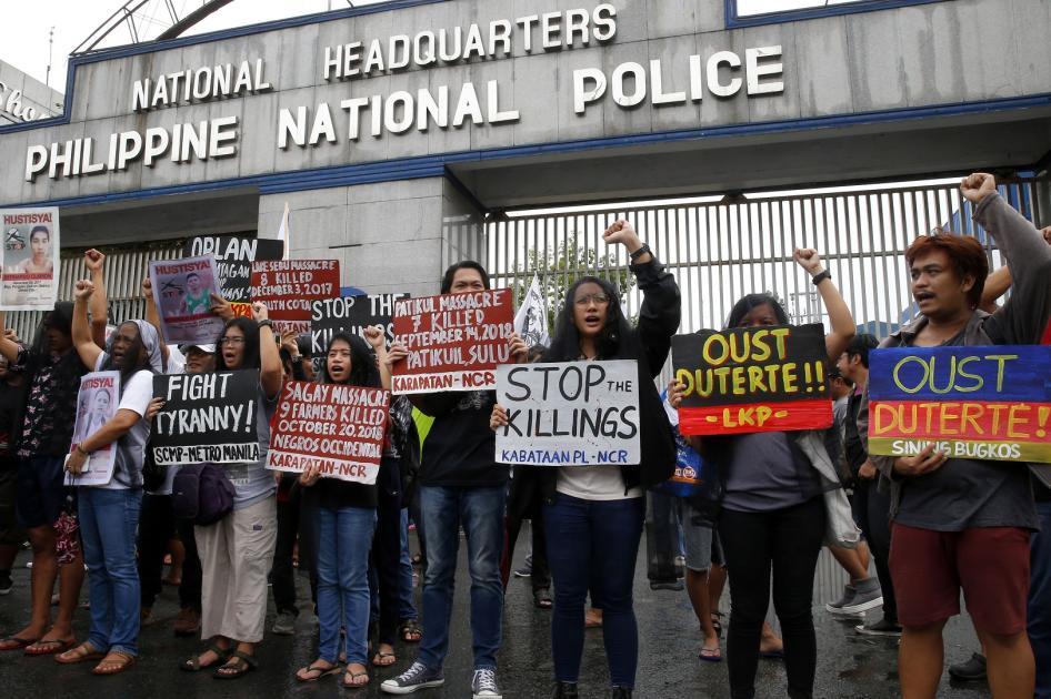 Philippines No Letup in ‘Drug War’ Killings Human Rights Watch