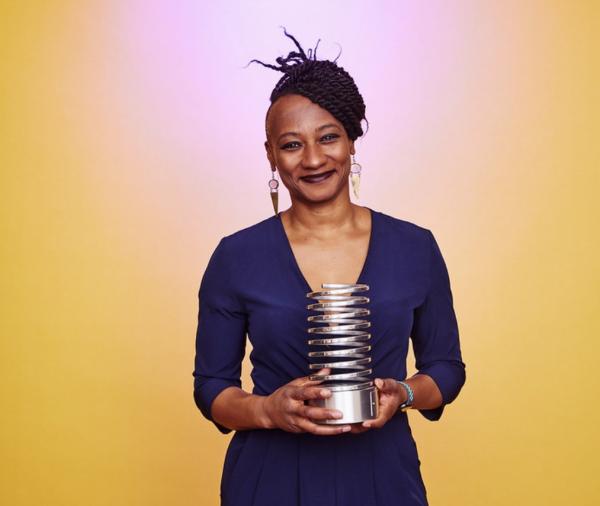 Ifé Fatunase, multimedia director Human Rights Watch, during Webby Award ceremony in New York, May 15, 2023.