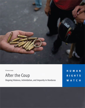 Ongoing Violence Intimidation And Impunity In Honduras Hrw