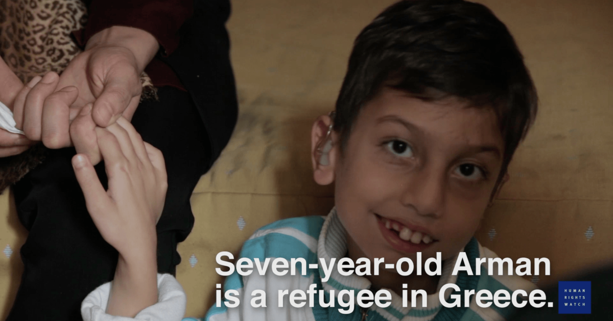 Greece Refugees With Disabilities Overlooked Underserved Human