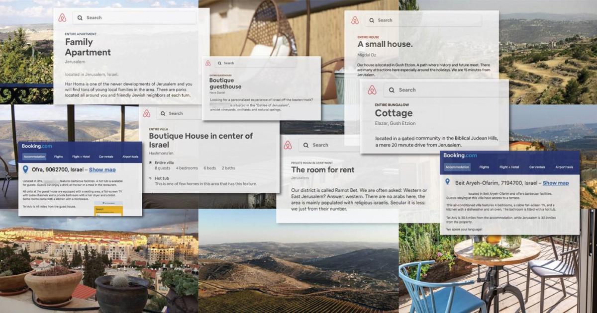 Bed and Breakfast on Stolen Land: Tourist Rental Listings in West Bank  Settlements | HRW