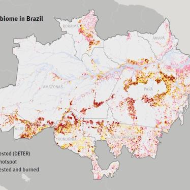 Deforestation and active fire hotspots in the Brazilian Amazon Biome, 2019 