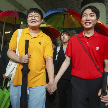 So Seong-wook, left, and Kim Yong Min leave the Supreme Court building in Seoul, South Korea, July 18, 2024.