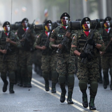 Officers of the Dominican Republic's armed forces take part in a parade to celebrate the country's independence in Santo Domingo on February 27, 2012.