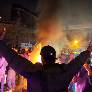 Fires are lit as protesters demonstrate in Tehran, Iran, on January 8, 2026. 