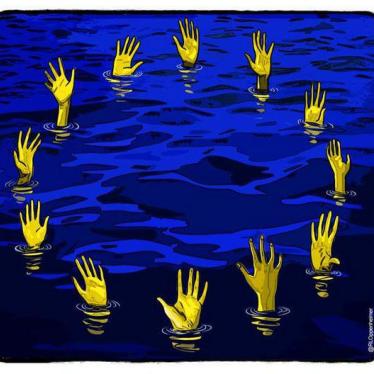 Refugees EU cartoon