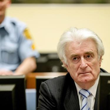 Ex-Bosnian Serb leader Radovan Karadzic sits in the court of the International Criminal Tribunal for former Yugoslavia (ICTY) in the Hague, the Netherlands March 24, 2016.