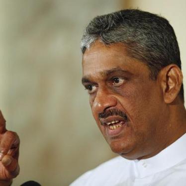 Sarath Fonseka speaks to the media during a news conference in Colombo, Sri Lanka on June 14, 2012. 