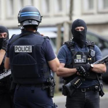 French police and an anti-crime brigade secure a street during a counterterrorism operation in the Paris suburb of Argenteuil on July 21, 2016, the day Parliament extended France’s state of emergency.