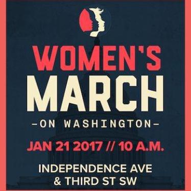 Women's March on Washington banner