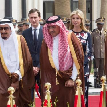 Saudi Arabia's King Salman (L), Saudi Crown Prince Muhammad bin Nayef , and White House senior adviser Jared Kushner and his wife Ivanka Trump walk during a reception ceremony at the Royal Court in Riyadh, Saudi Arabia May 20, 2017.