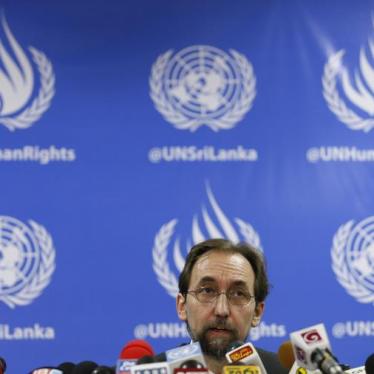 UN High Commissioner for Human Rights Zeid Ra’ad Al Hussein speaks during a news conference in Colombo, Sri Lanka on February 9, 2016. 