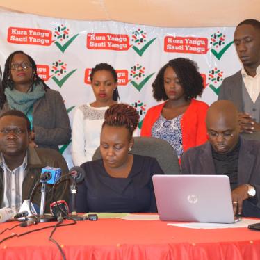 Members of Kura Yangu Sauti Yangu address the media after the NGO Board asked them to stop their operations On Monday November 6, 2017.