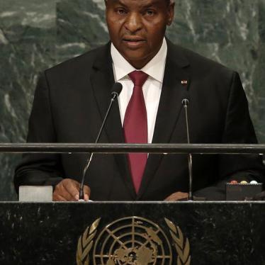 President Faustin Archange Touadera of the Central African Republic addresses the 71st United Nations General Assembly in New York, U.S., September 23, 2016.