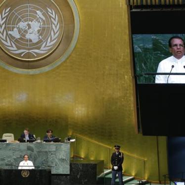 Sri Lankan President Maithripala Sirisena addresses the 72nd United Nations General Assembly at UN headquarters in New York, September 19, 2017.
